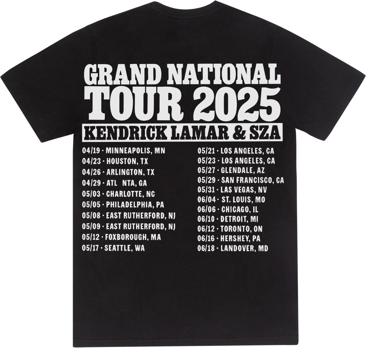 kendrick tour shirts